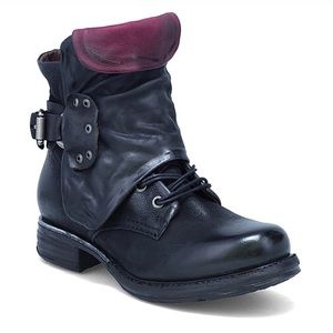A.S.98 Simon Boots in Nero / Chianti